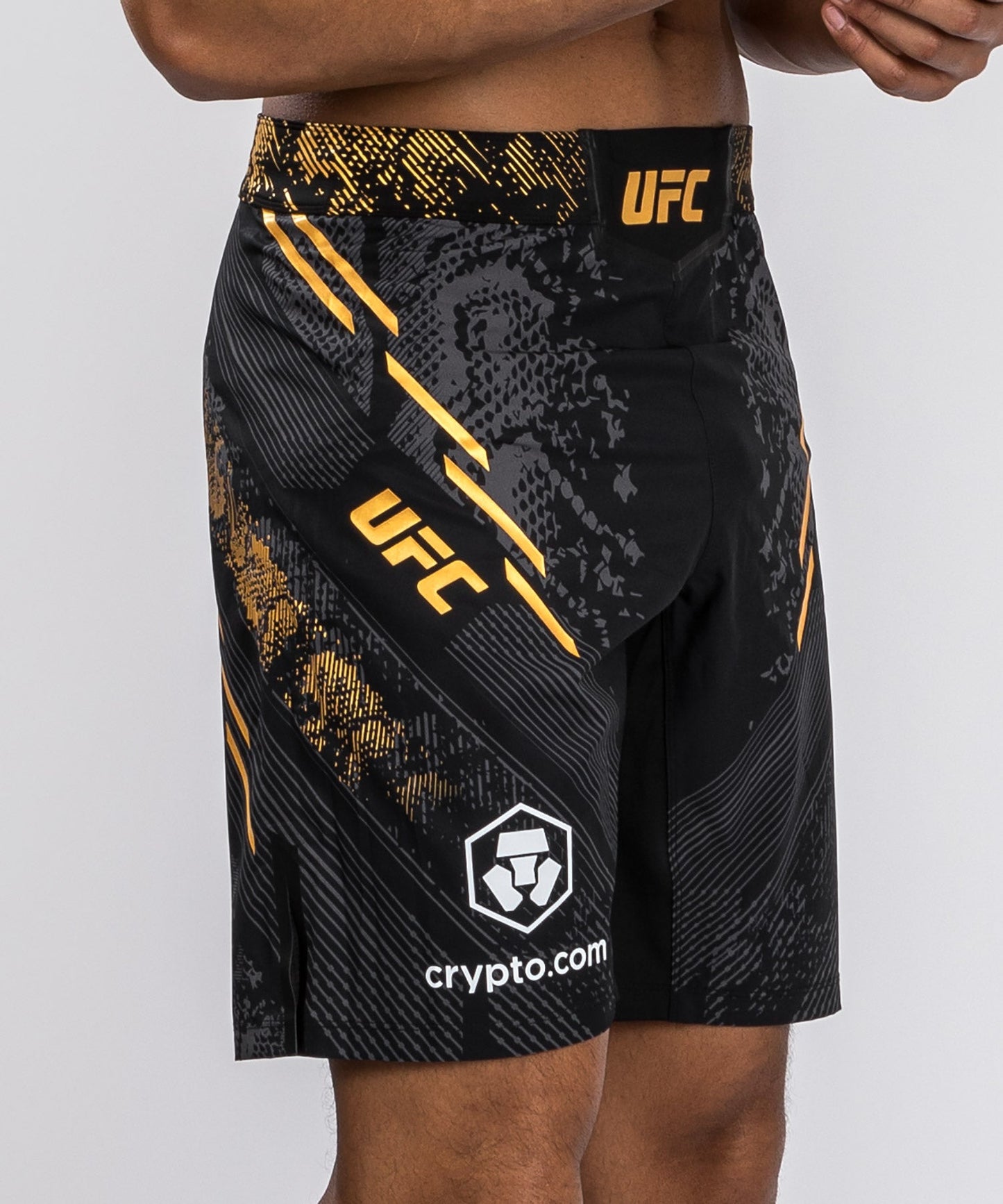 UFC Men's Long Cut Adrenaline by Venum Authentic Fight Night Short - Champion