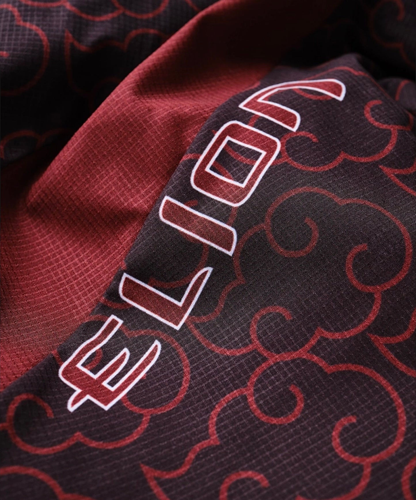 Elion X Naruto Fightshort - Akatsuki Black/Red