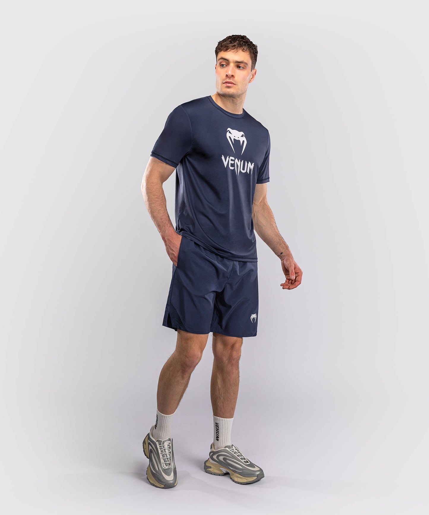 Venum Classic Dry Tech T-Shirt - Marineblau/Weiß