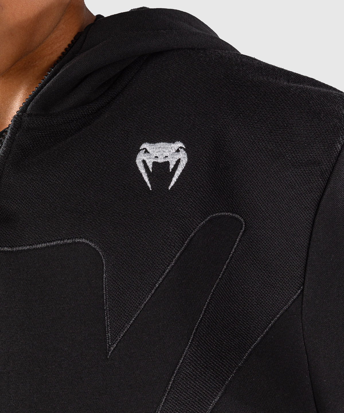 Venum Attack Fleece & Weave Kinder-Trainingsjacke - Schwarz