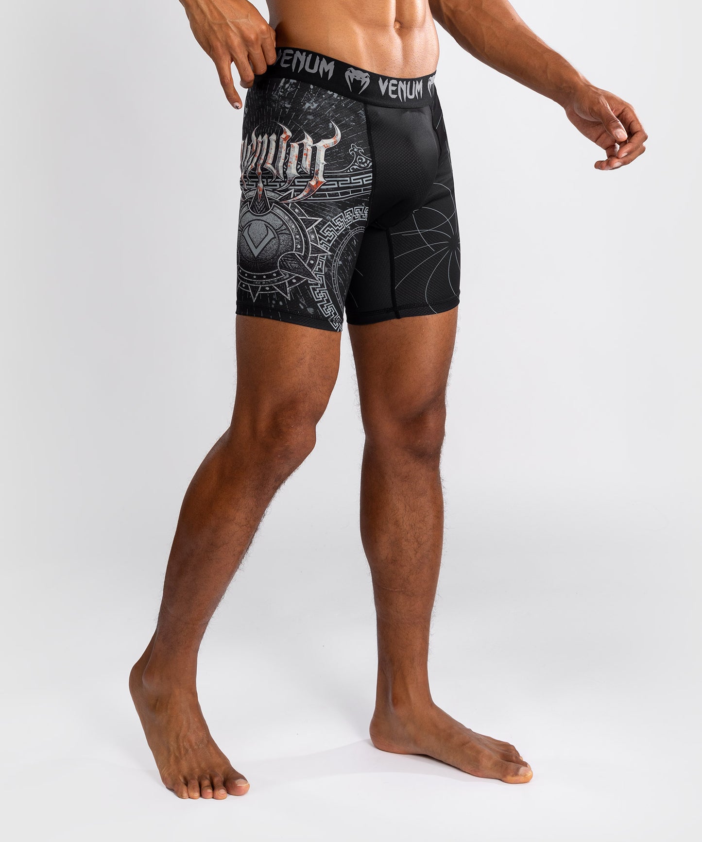 Short de compression pour Hommes Venum Gladiator 5.0 - Noir/Argent