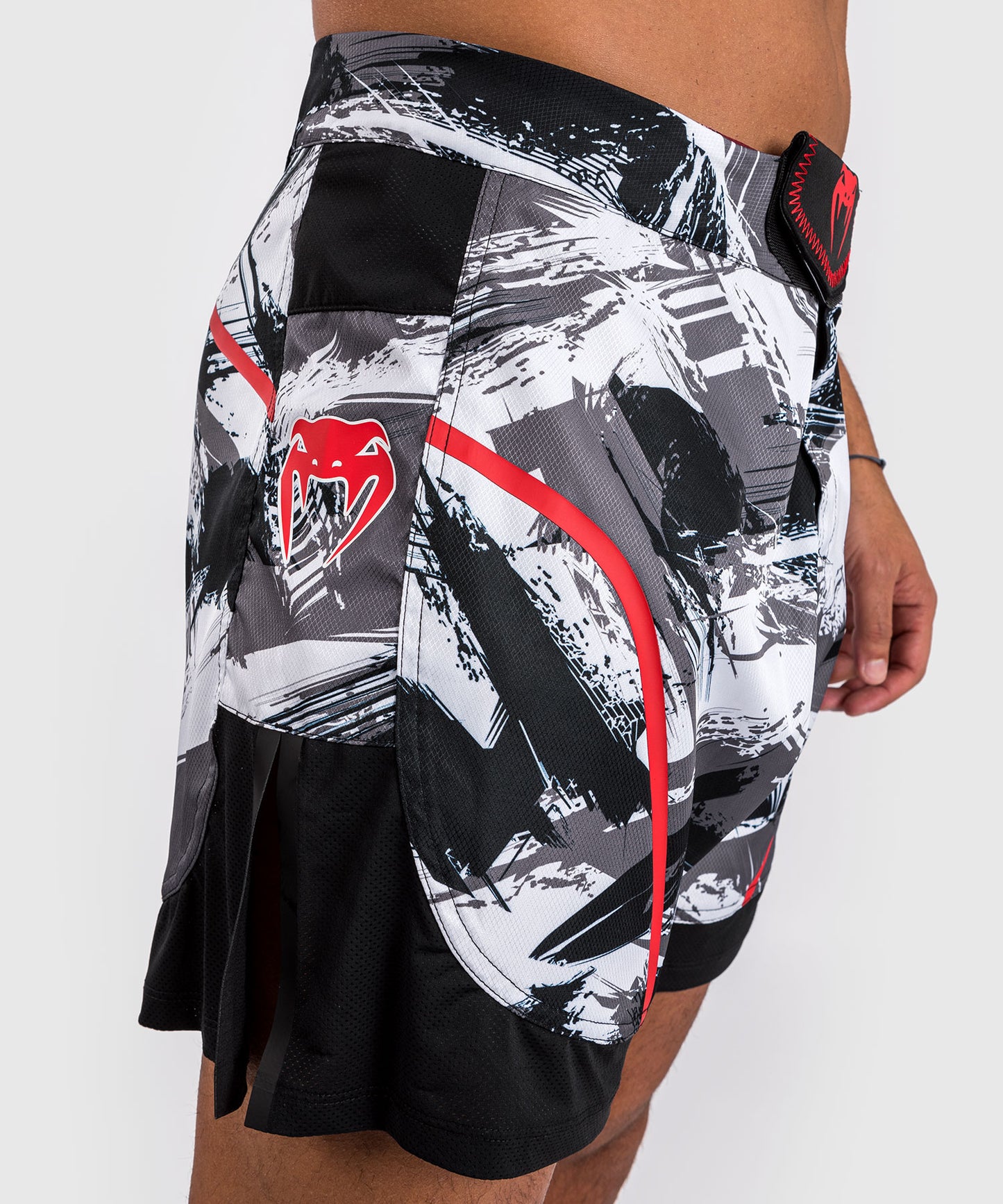 Venum Electron 3.0 Fight Shorts - Grau/Rot