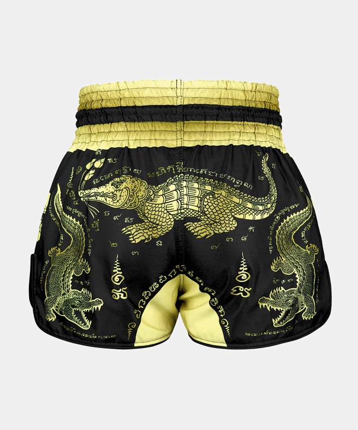 Tuff Payak Chalawan Yantra Muay Thai Shorts - Schwarz
