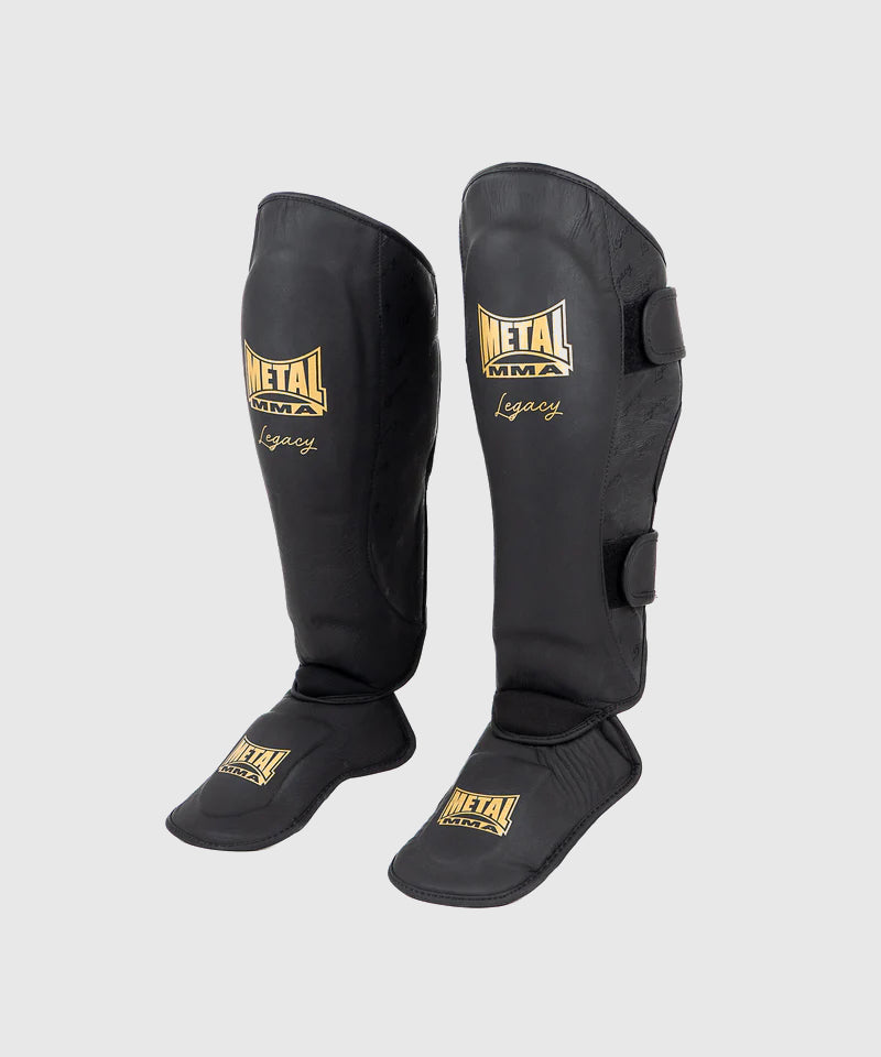 Metal Boxe Legacy Shin Guards - Black
