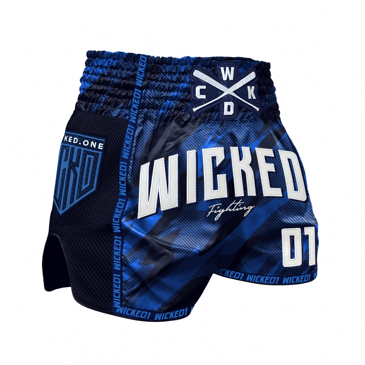 Short de Muay Thai Wicked One Offensive - Bleu