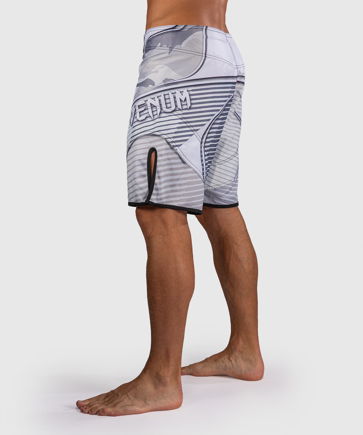 Venum Camo Hero Fight Shorts - White/Light Grey