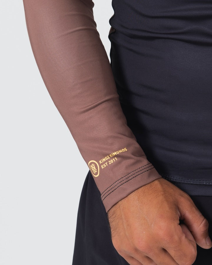 Rashguard À Manches Longues Kingz Ranked Performance V2 - Marron