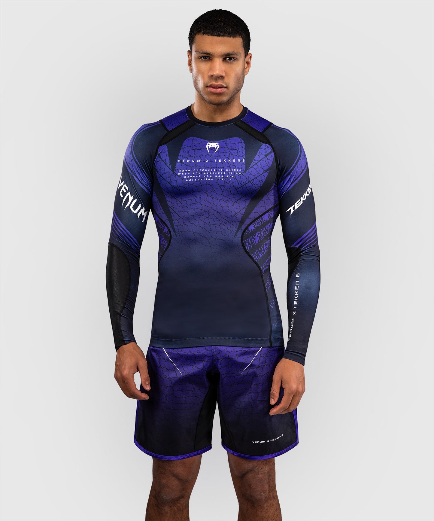 Venum x TEKKEN 8 Long Sleeve Rashguard - Kazuya - Black/Purple