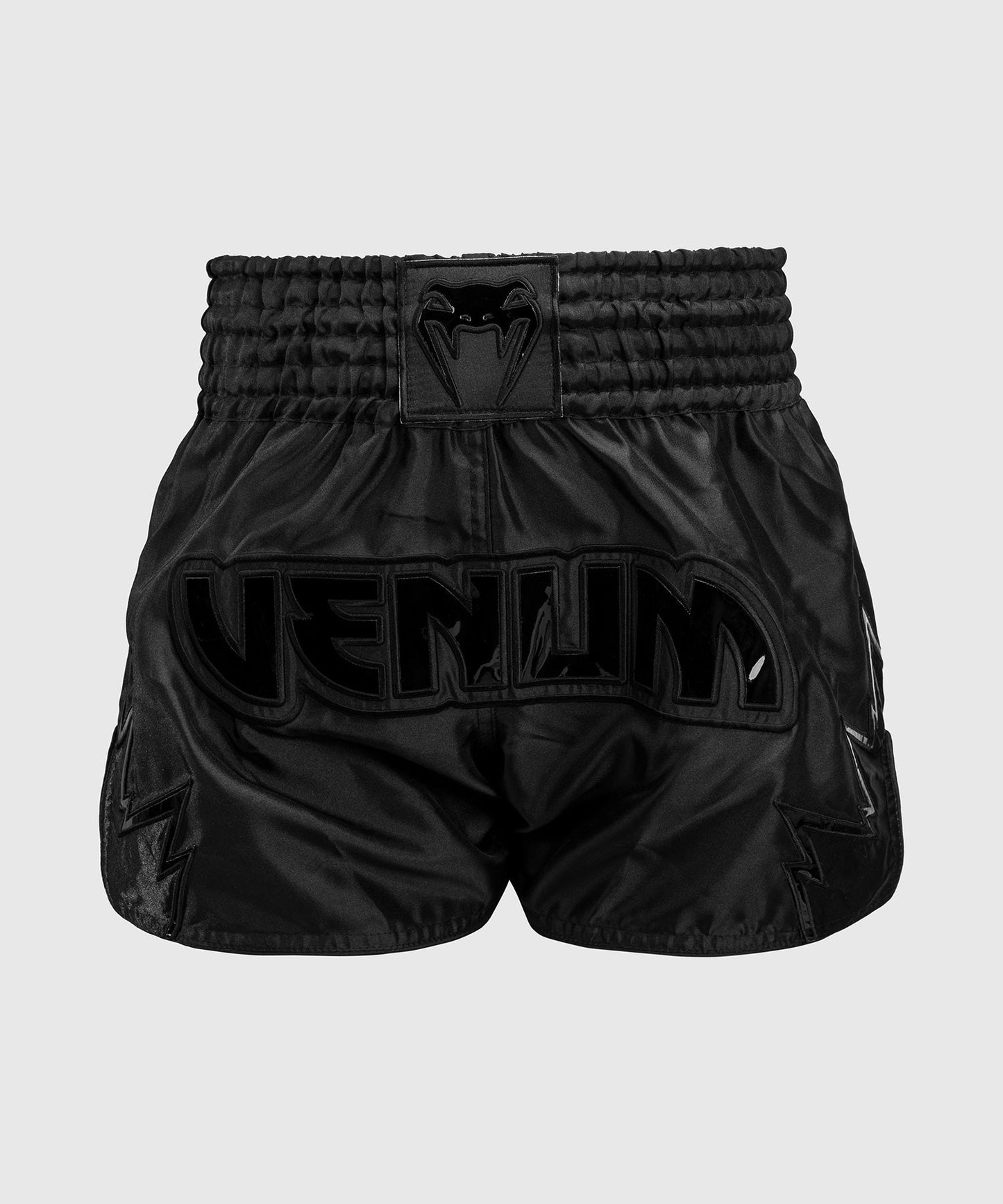 Pantalones cortos de Muay Thai Venum Inferno - Negro/Negro