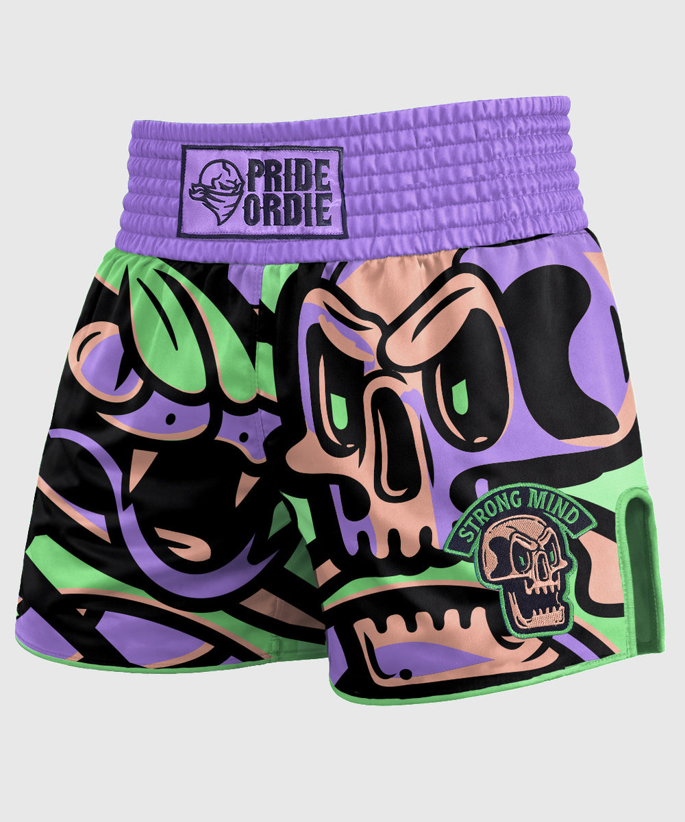 Pride Or Die Cold Instinct Muay Thai Shorts - Purple