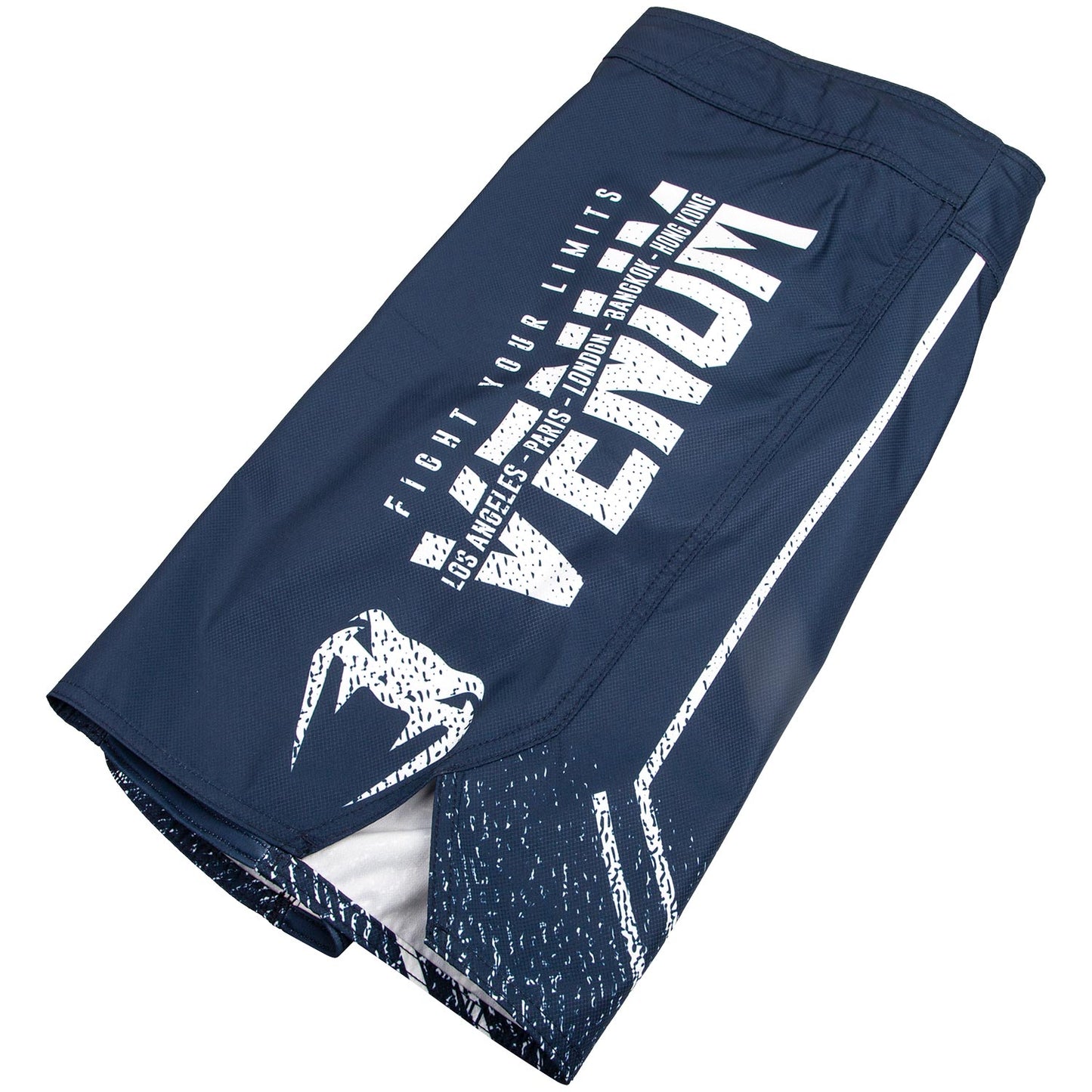 Pantalones MMA Venum Signature - Azul Marino/Blanco