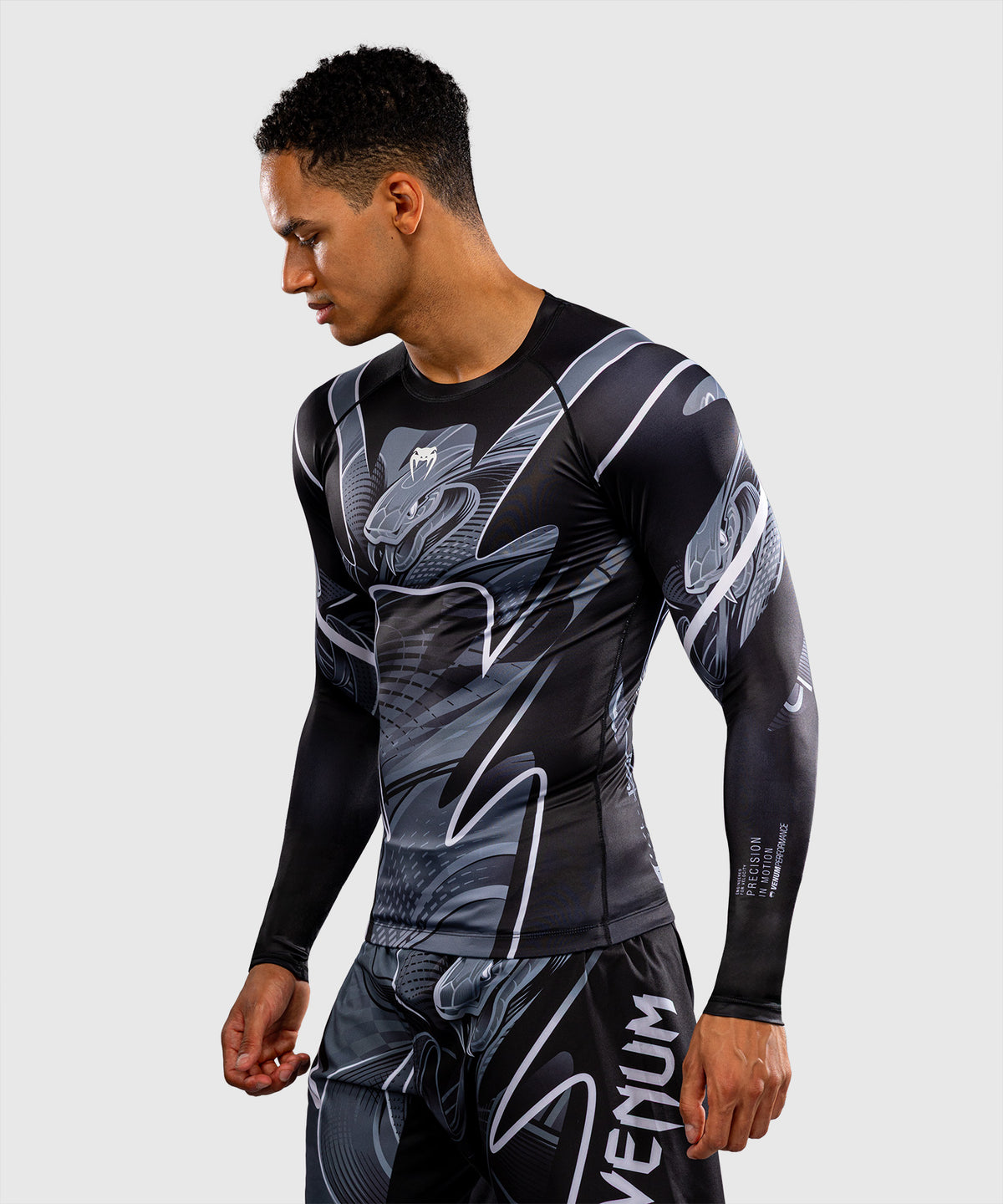 Rashguard manches longues Venum Crimson Viper 2.0 - Noir/Gris