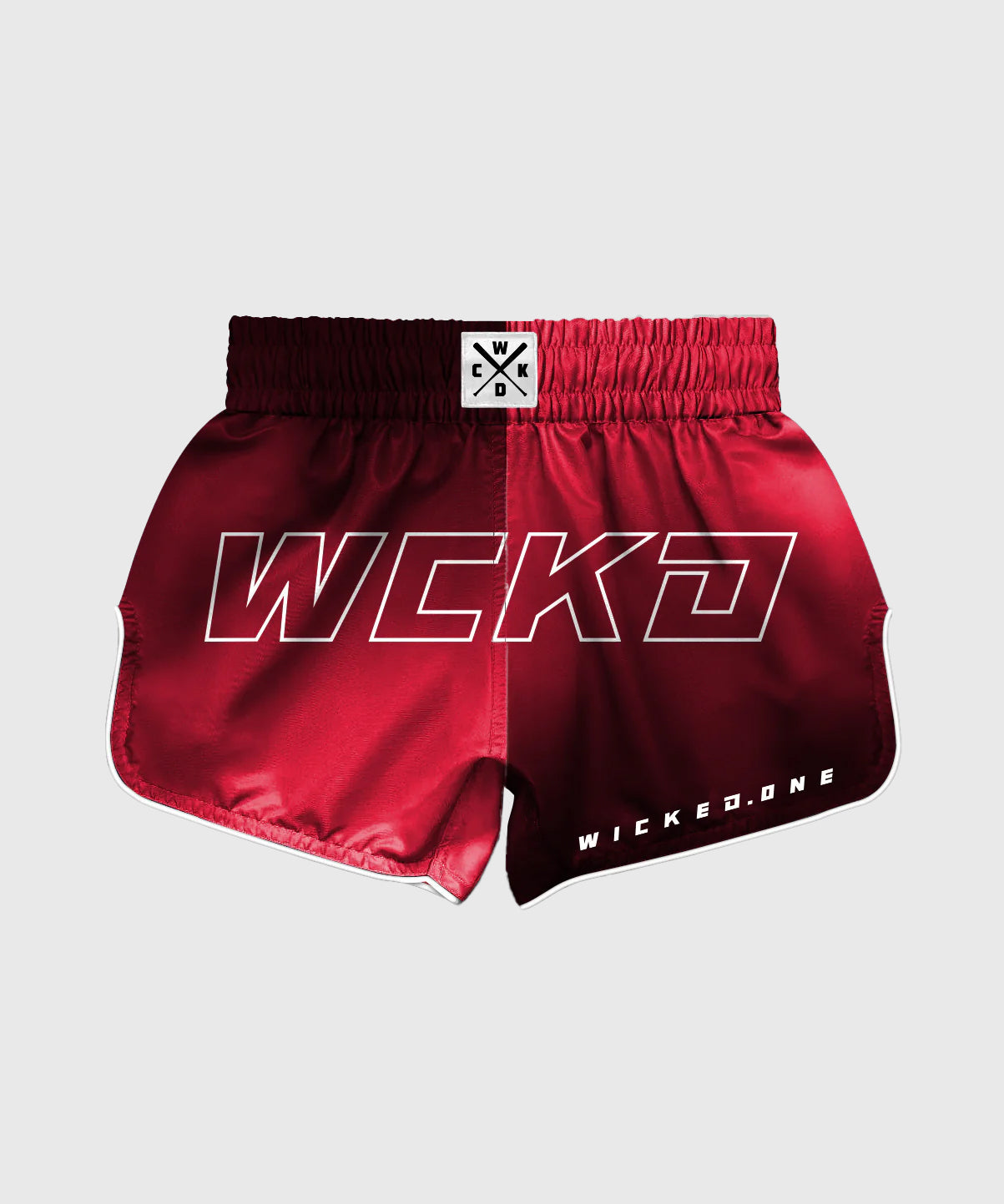 Wicked One Raw Muay Thai Shorts - Rot
