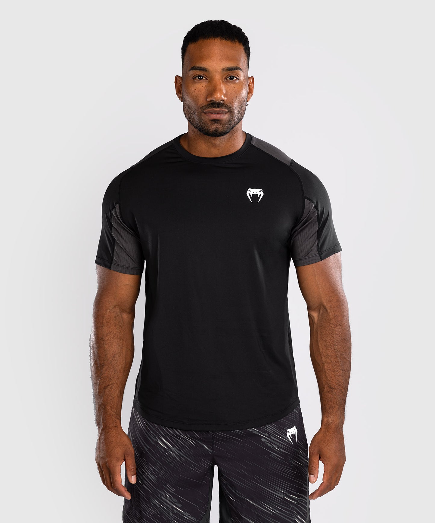 Venum Rapid Camiseta Dry-Tech - Negro/Gris Tormenta