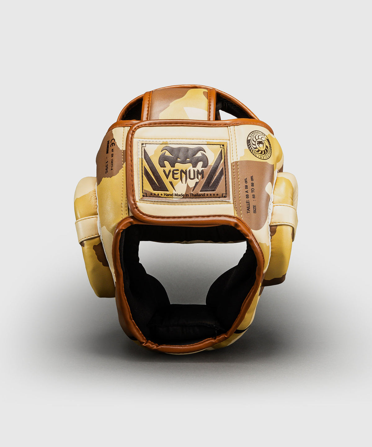 Venum Elite Camo Kopfschutz – Hellbeige/Braun