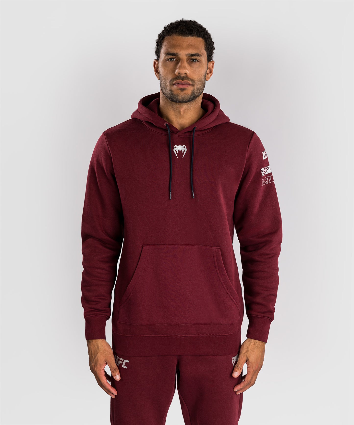 UFC Zenith by Venum Authentic Fight Week Pullover Hoodie Herren - Burgunderrot