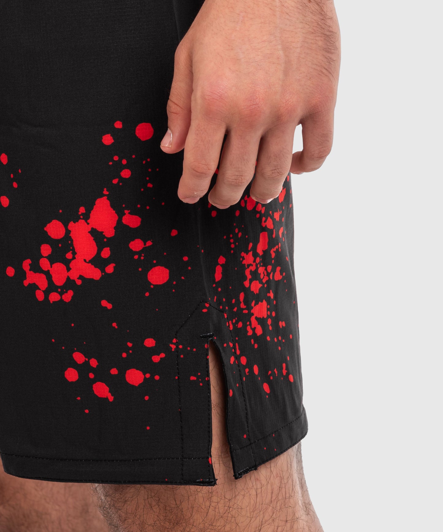 Bad Boy Splatter Fightshorts - Negro/Rojo