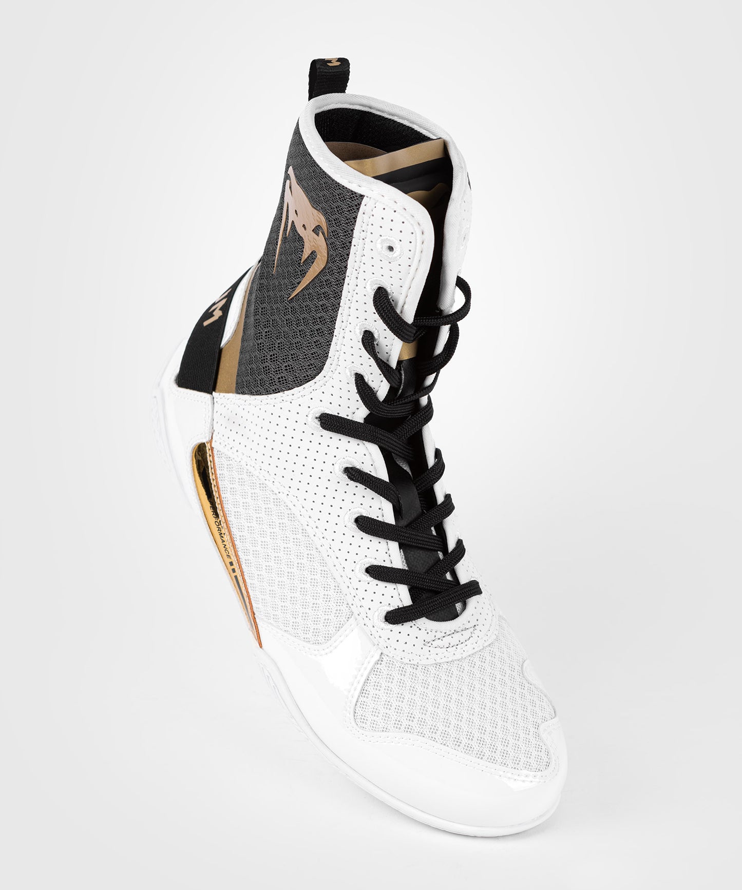 Chaussure de Boxe Venum Elite - Blanc/Noir/Or