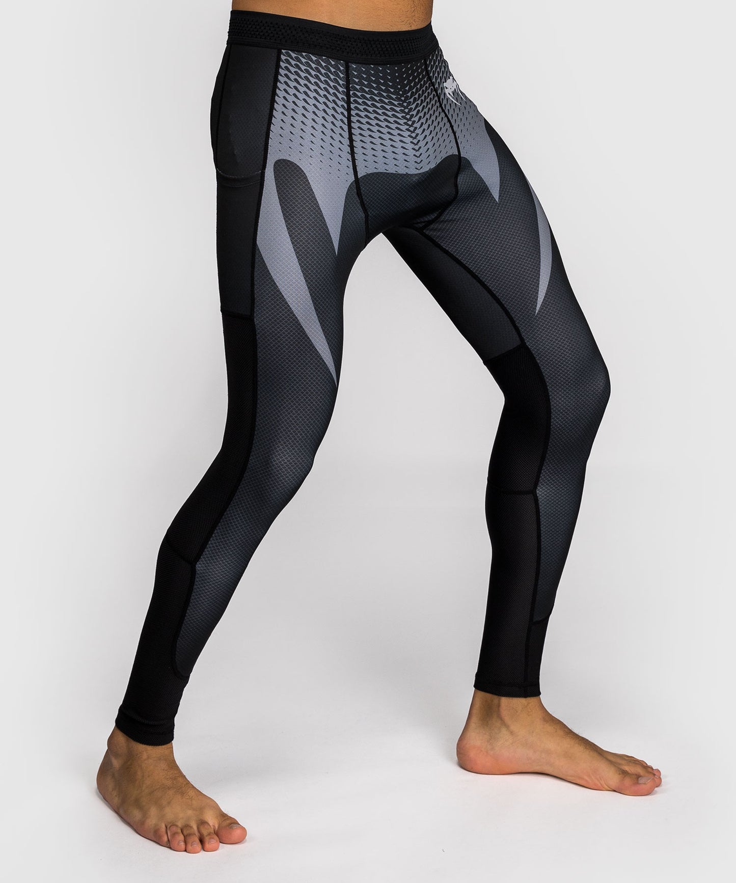 Venum No Gi Spats - Black/ Silver Grey