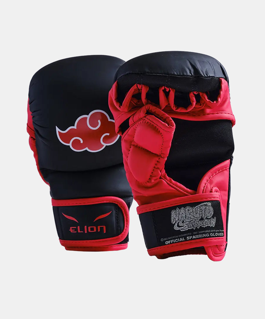 Gants de sparring MMA Akatsuki Elion x Naruto - Noir/Rouge