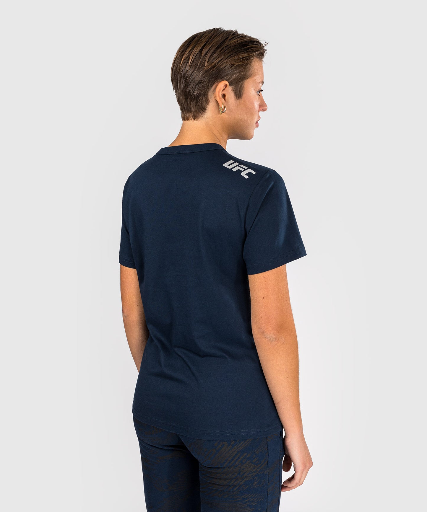 UFC Fusion by Venum Fight Week Camiseta de Manga Corta de Algodón para Mujer - Solid Azul oceánico