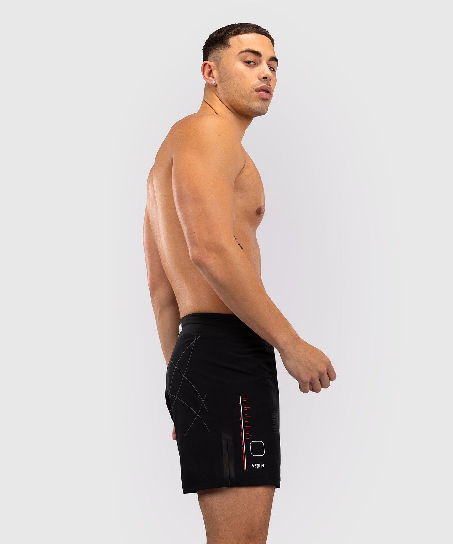 Venum Tactical XT Fightshorts für Männer - Schwarz/Feuerrot