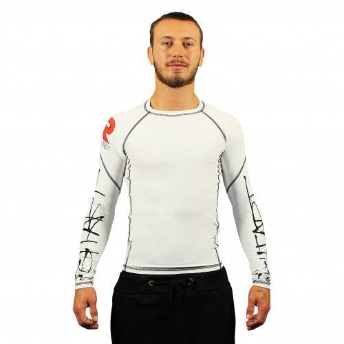 Rashguard Fight Art Gano Samouraï - Manches Longues - Blanc