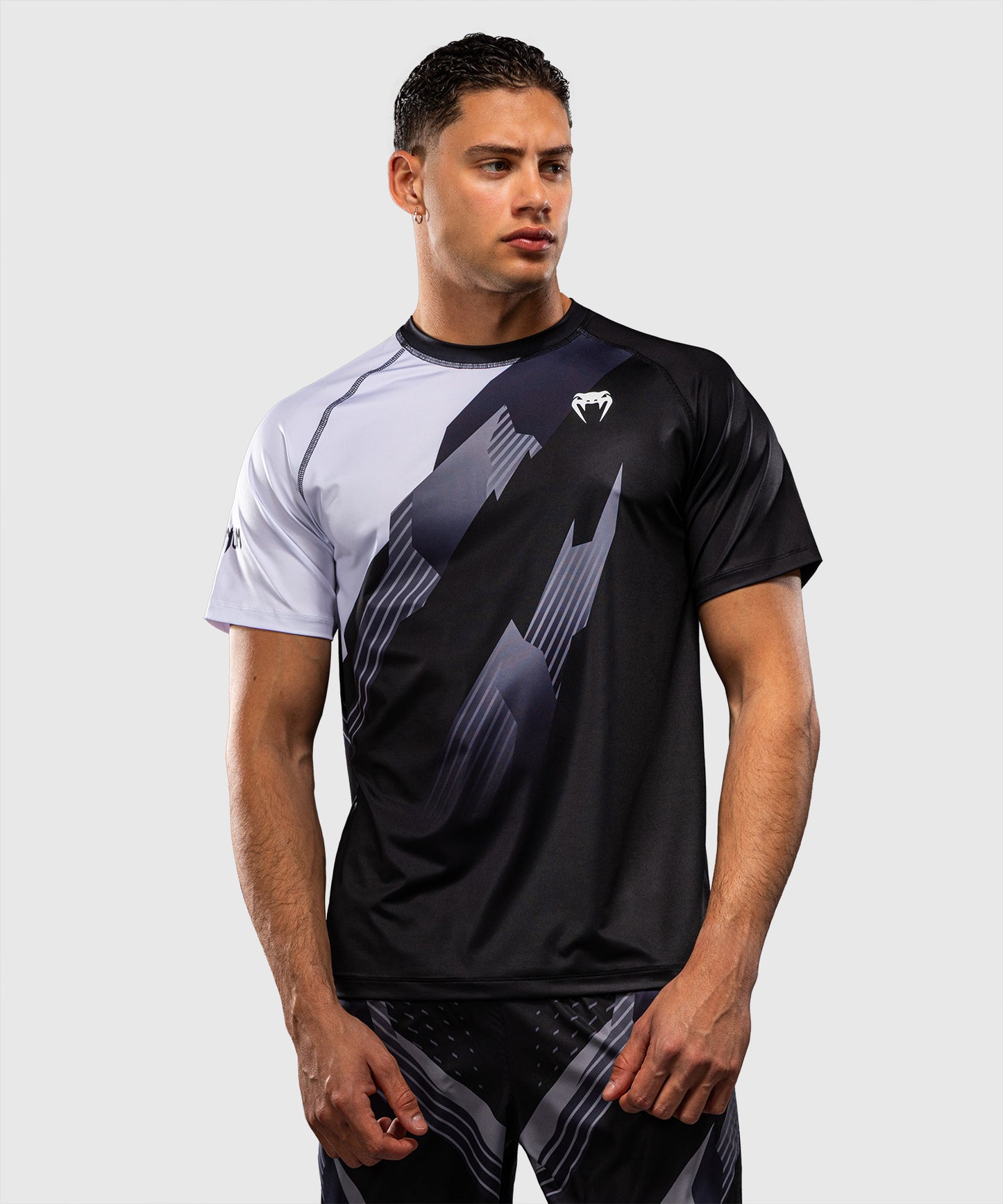 Venum No-Gi 6.0 Dry-Tech T-Shirt - Schwarz/Weiß
