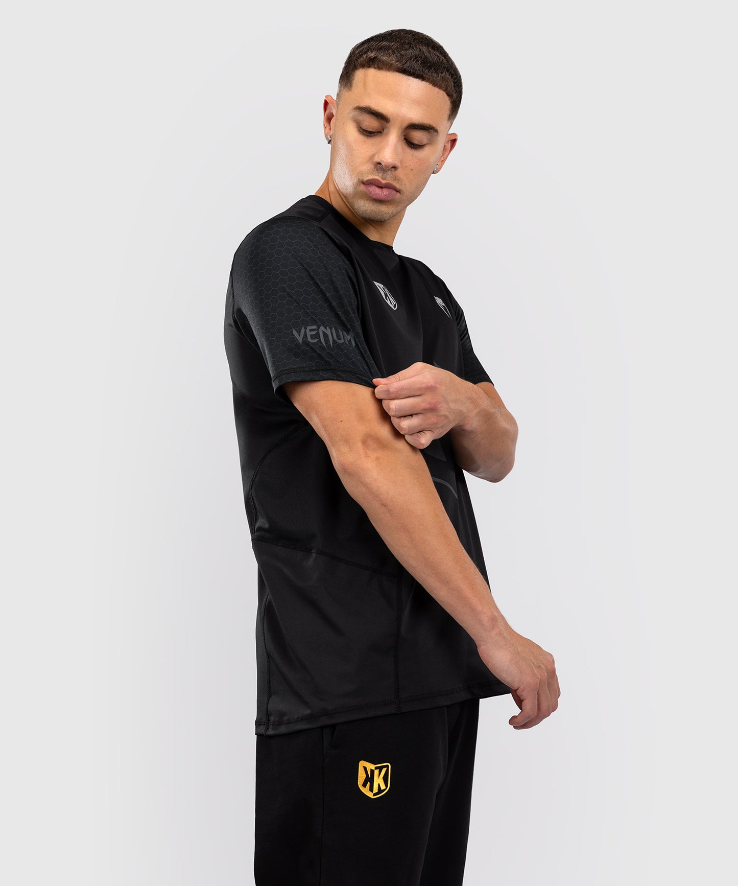 T-shirt Dry Tech Foot Korner x Venum Hexagon MMA Noir/Argent