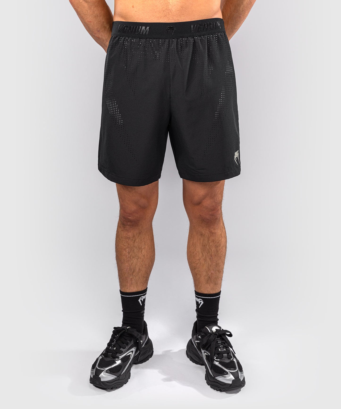 Venum Lazer Hybrid Training Shorts - Black/Grey