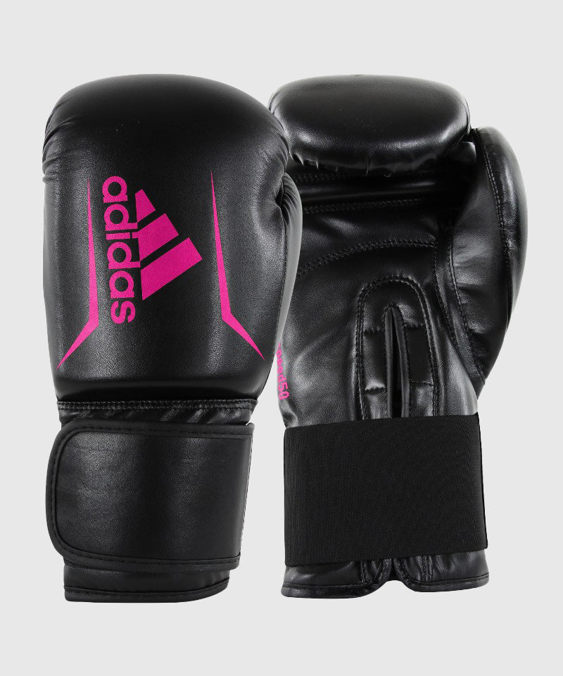 Adidas Speed 50 Boxing Gloves - Black/Pink