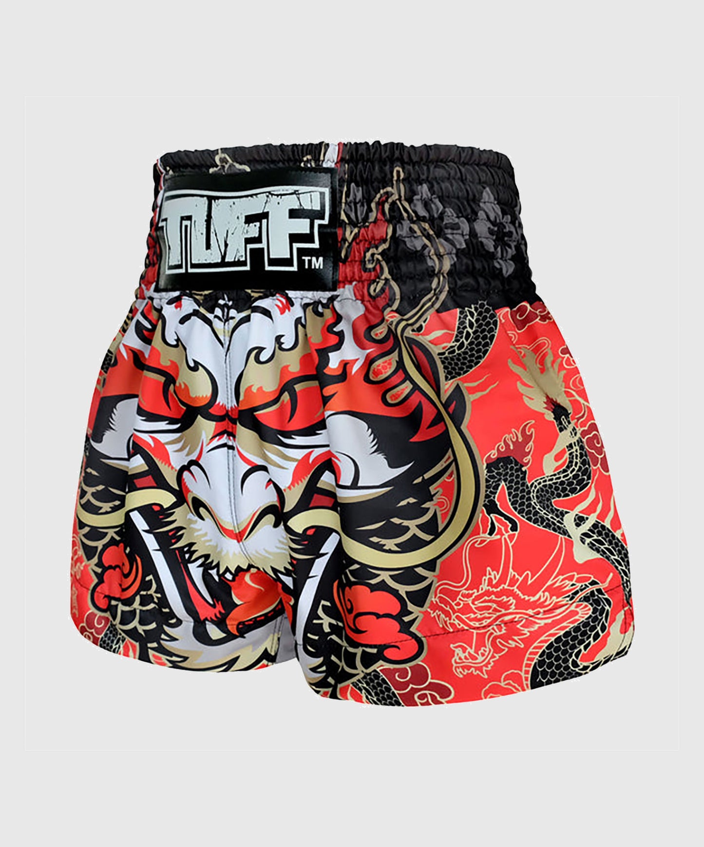 Short de Muay Thai Tuff Dragon King - Rouge
