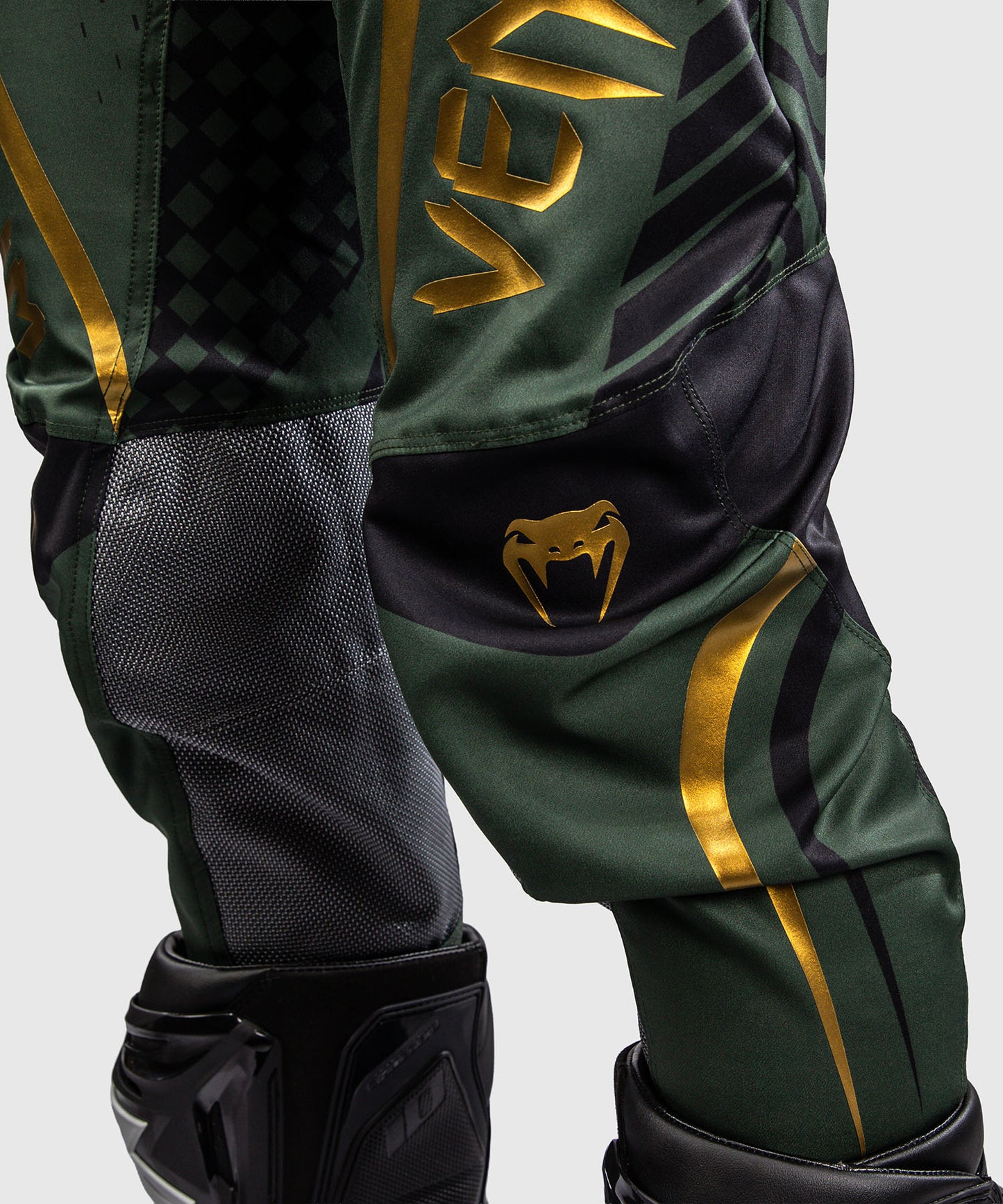 Venum MX Challenger Pantaloni da Motocross - Nero/Verde/Oro