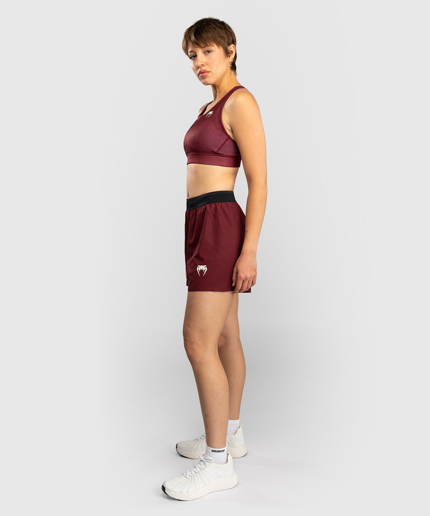 Venum x Ares Damen Trainingsshorts - Burgunder