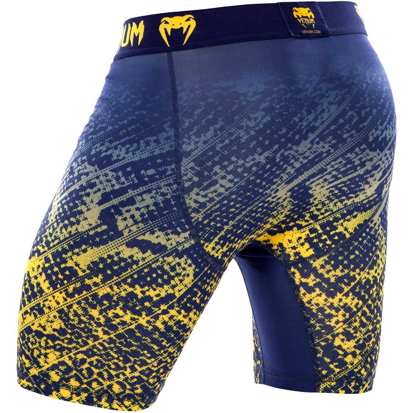 Venum Tropical Compression Shorts - Blue/Yellow