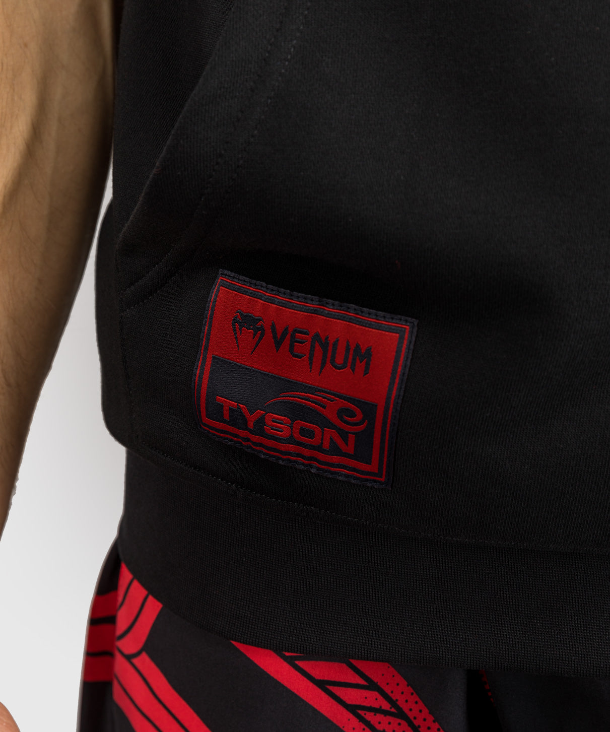 Venum x Mike Tyson Tiger Sleeveless Hoodie - Deep Black/Intense Red