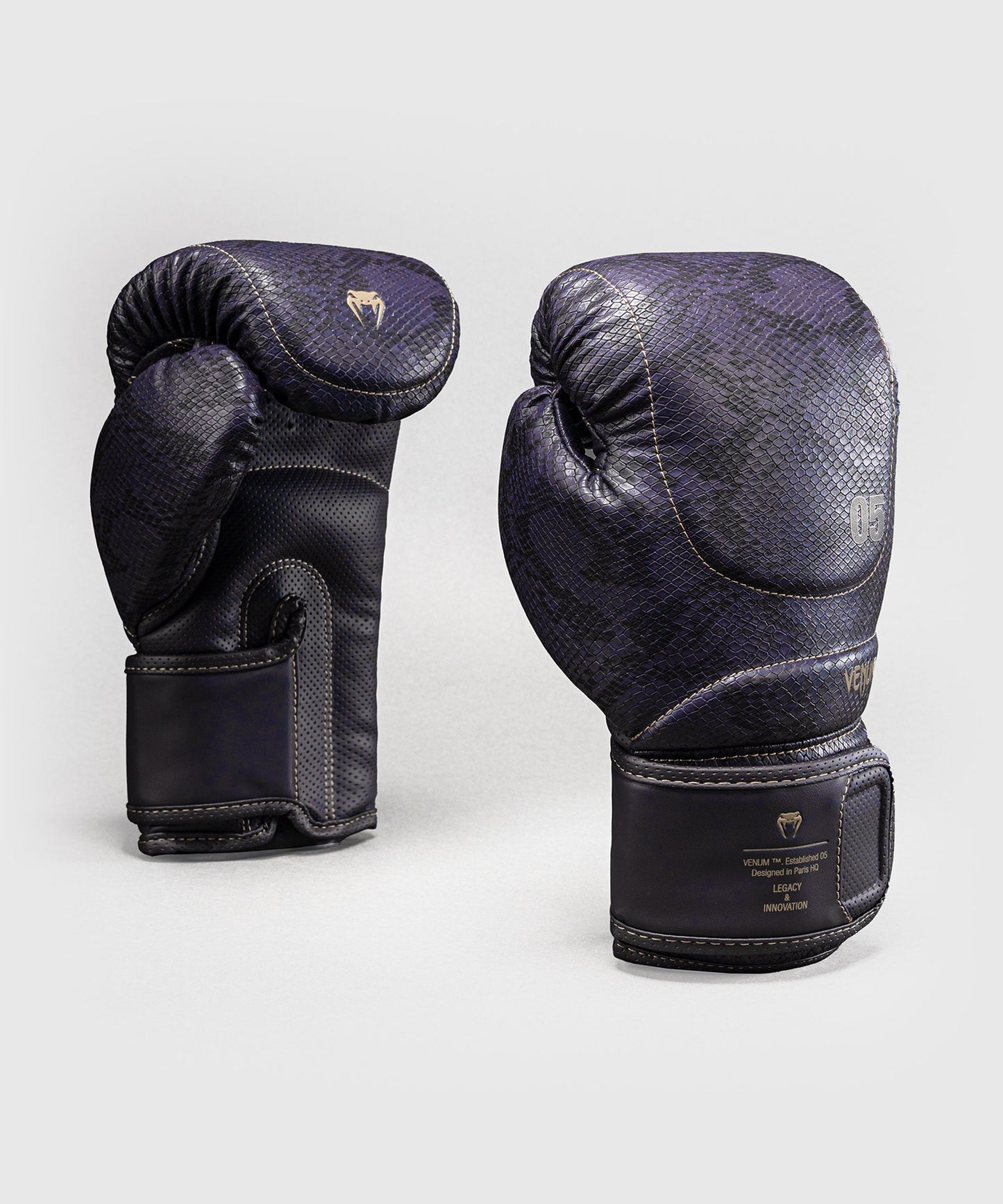 Venum Impact Evo Scales Boxing Gloves - Dark Purple