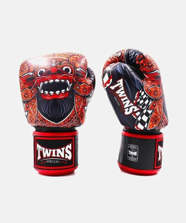 Twins FBGVL3 Barong Guantes de Boxeo - Negro/Rojo