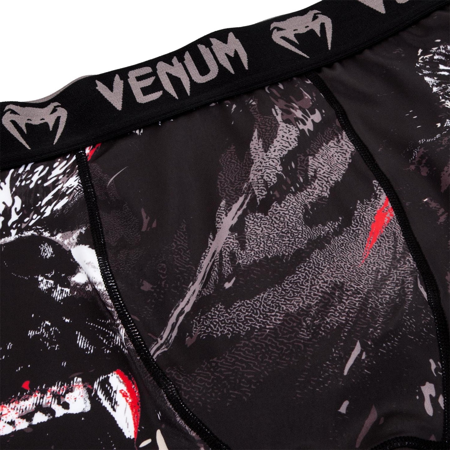 Venum Grizzli Compression Short - Black/White