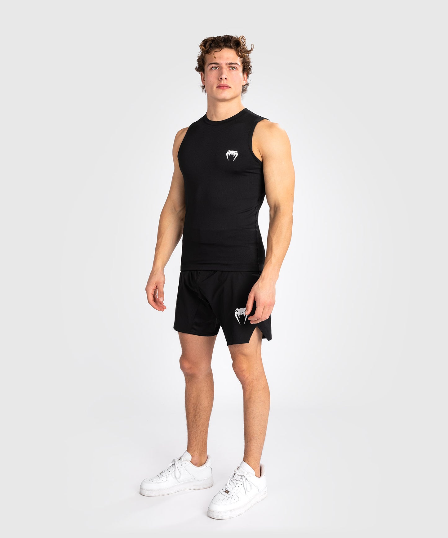 Rashguard sans manches pour hommes Venum Contender - Noir/Blanc