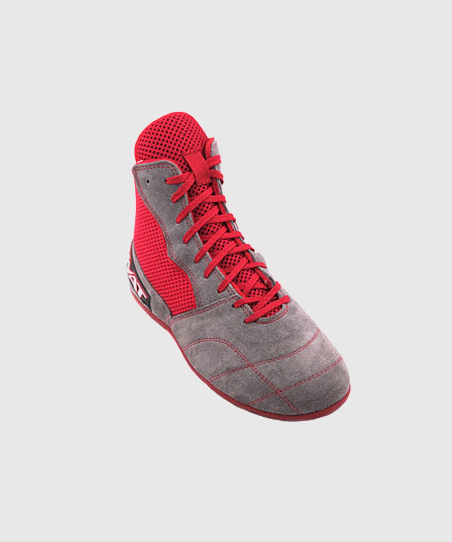 Chaussures de boxe française Savate Rivat Boom - Gris/Rouge