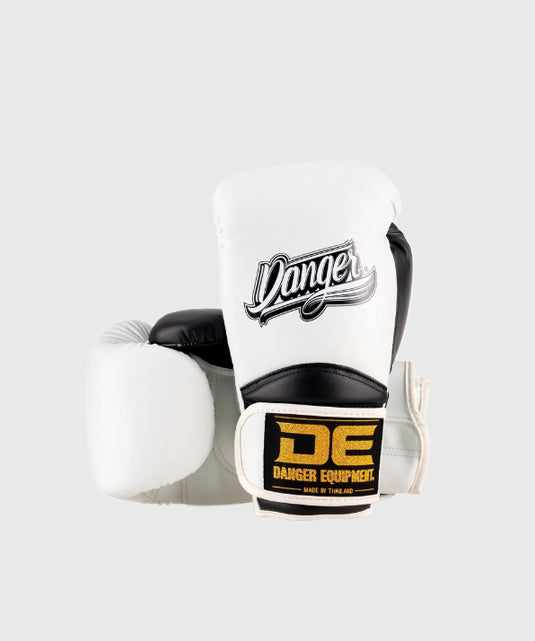 Danger Rocket Boxing Gloves - White/Black