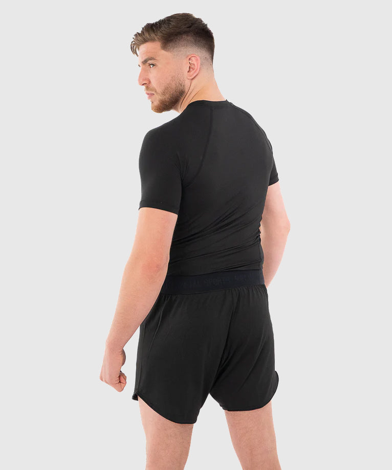 Metal Boxe Performance Short Sleeve Rashguard - Black