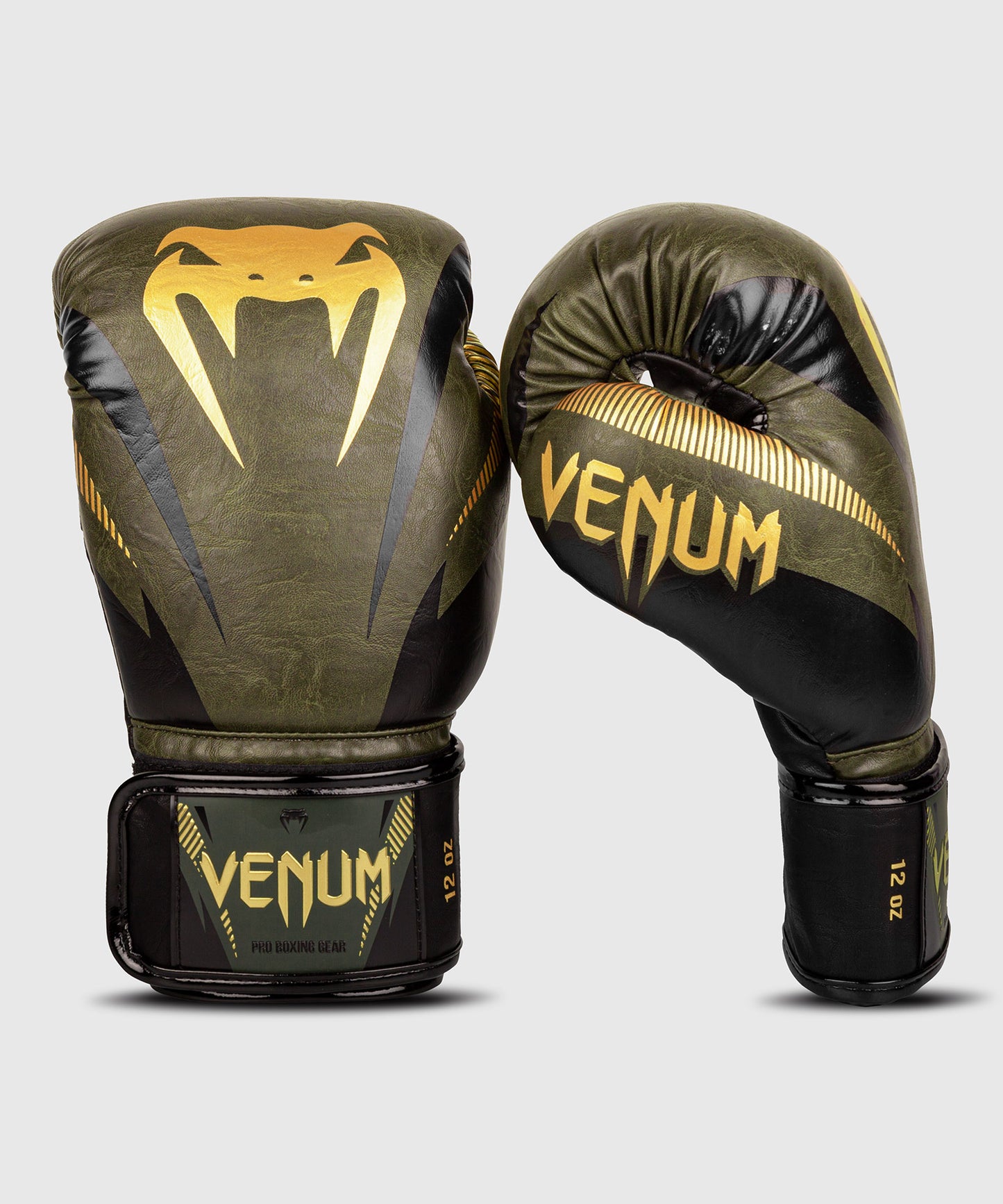 Gants de boxe Venum Impact – Kaki/Or