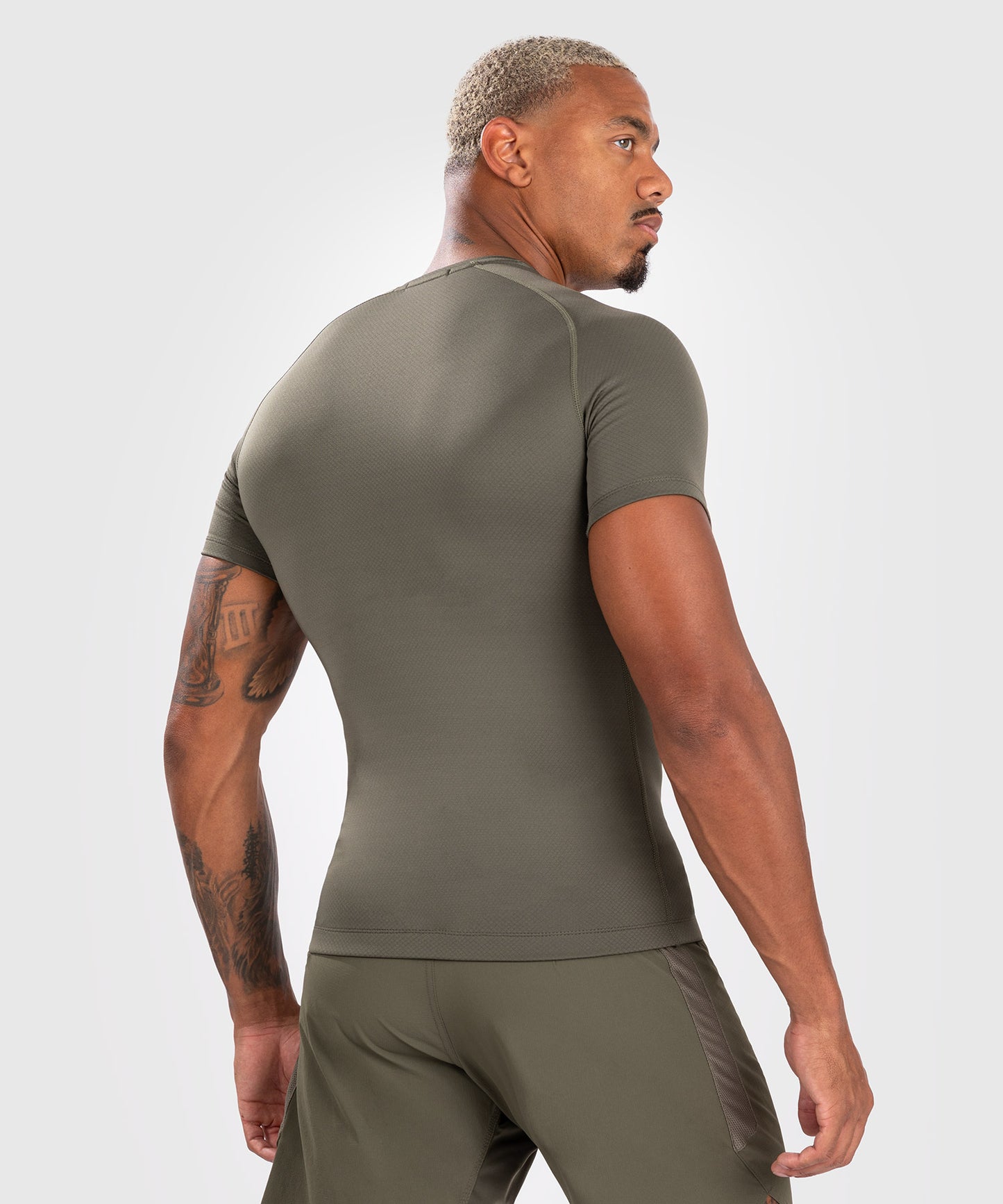 Venum Contender Men’s Short Sleeve Rashguard - Khaki