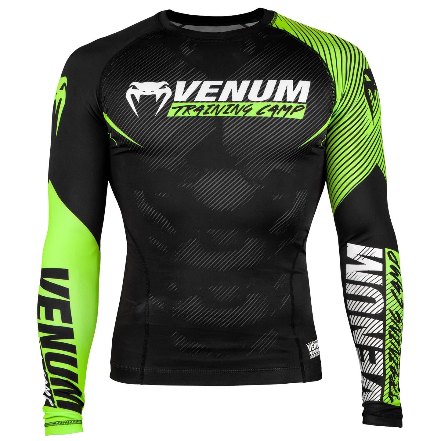 Rashguard Venum Training Camp 2.0 - Long Sleeve - Black/Yellow Fluo