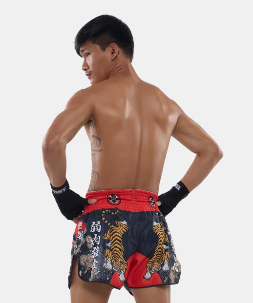 Short De Muay Thai Tuff Payak Den Of The Brave - Noir