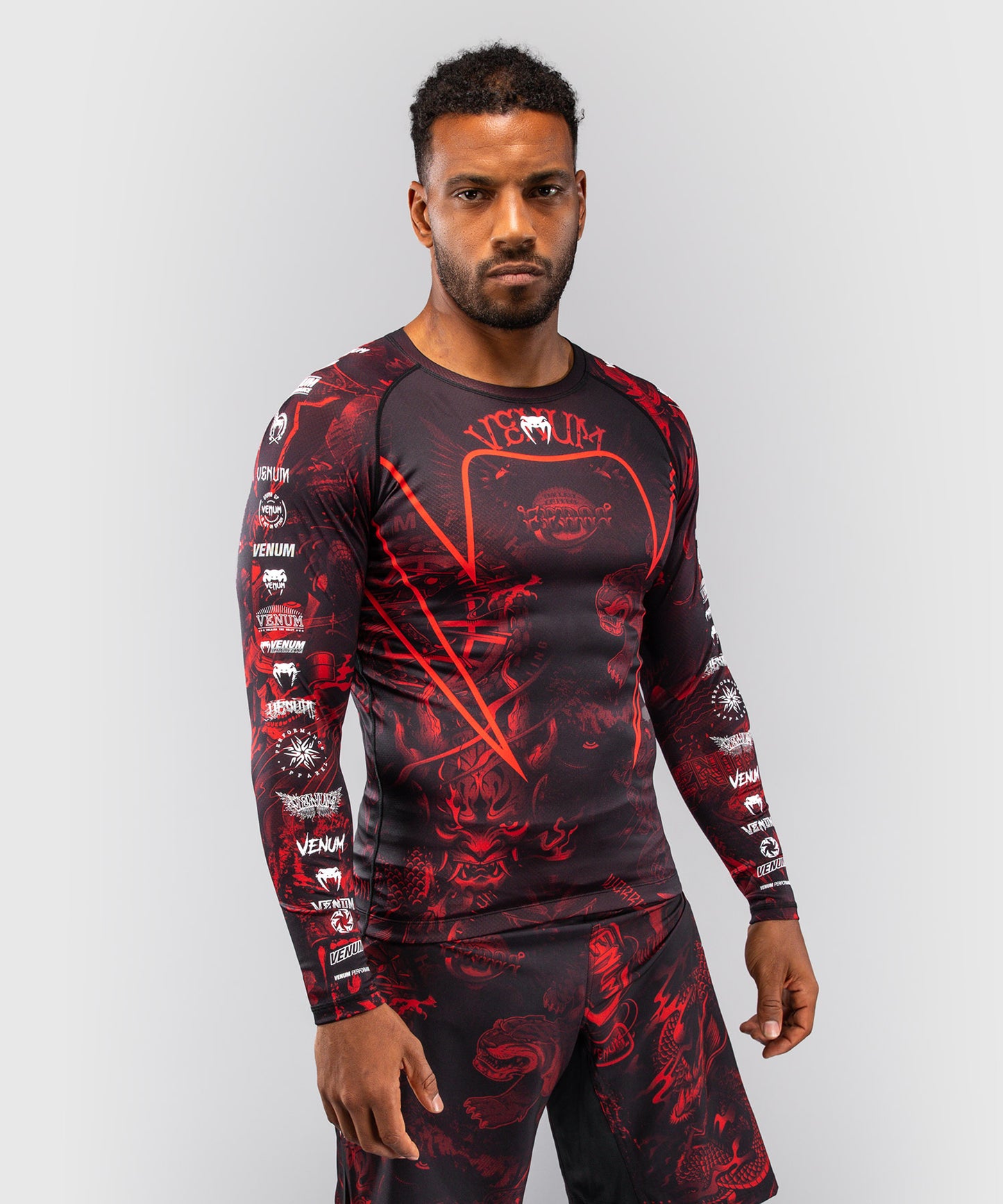 Venum 20th Anniversary Rashguard a Maniche Lunghe - Nero/Rosso