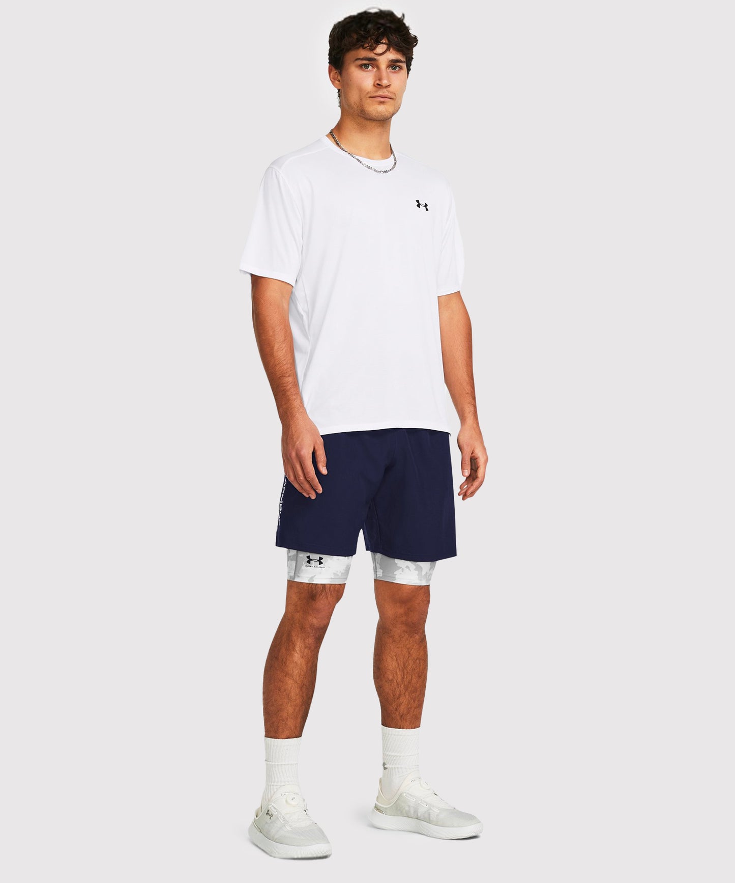 Short Under Armour Ua Woven Wordmark - Bleu Marine