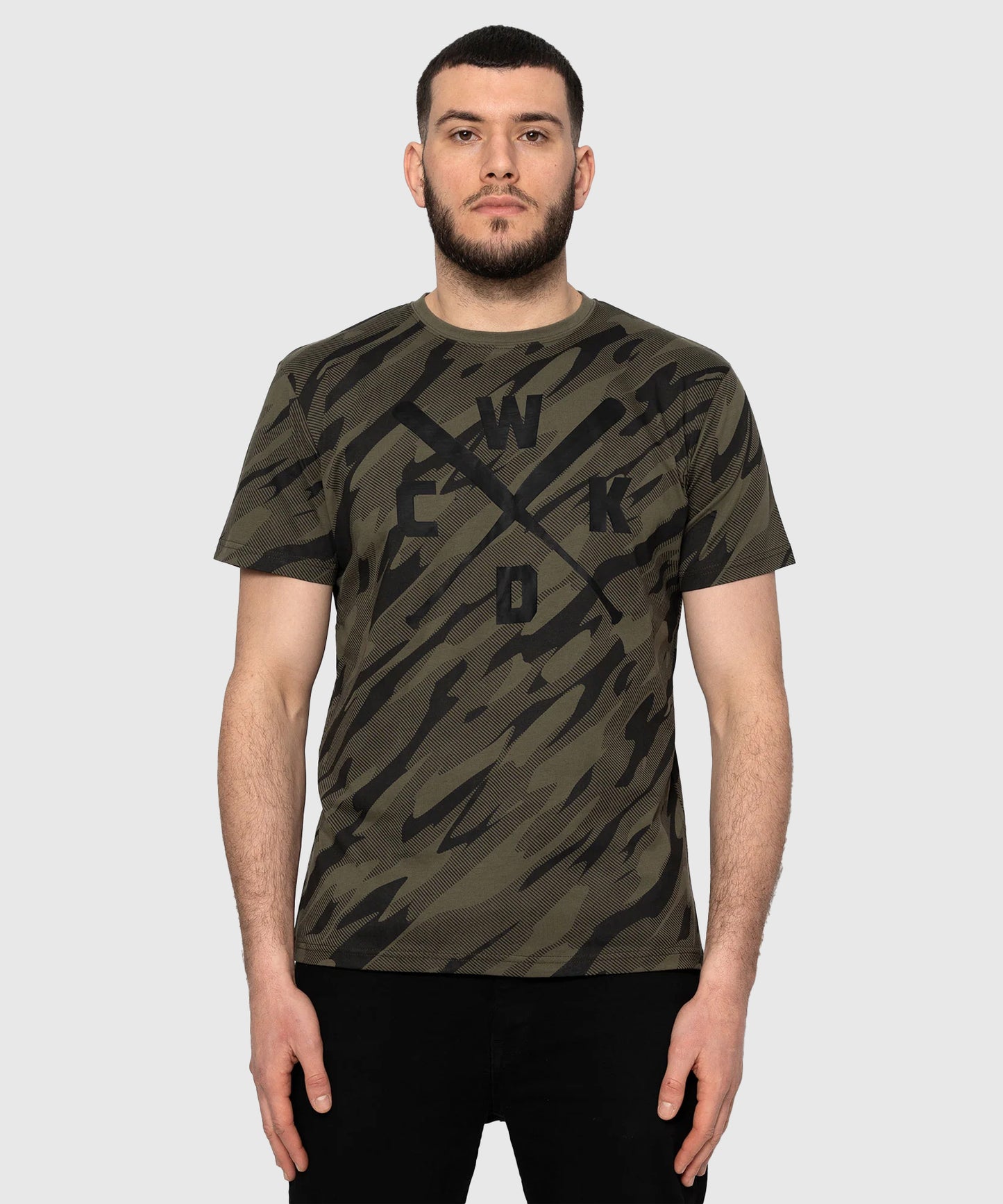 Wicked One Upset Trainings-T-Shirt - Khaki